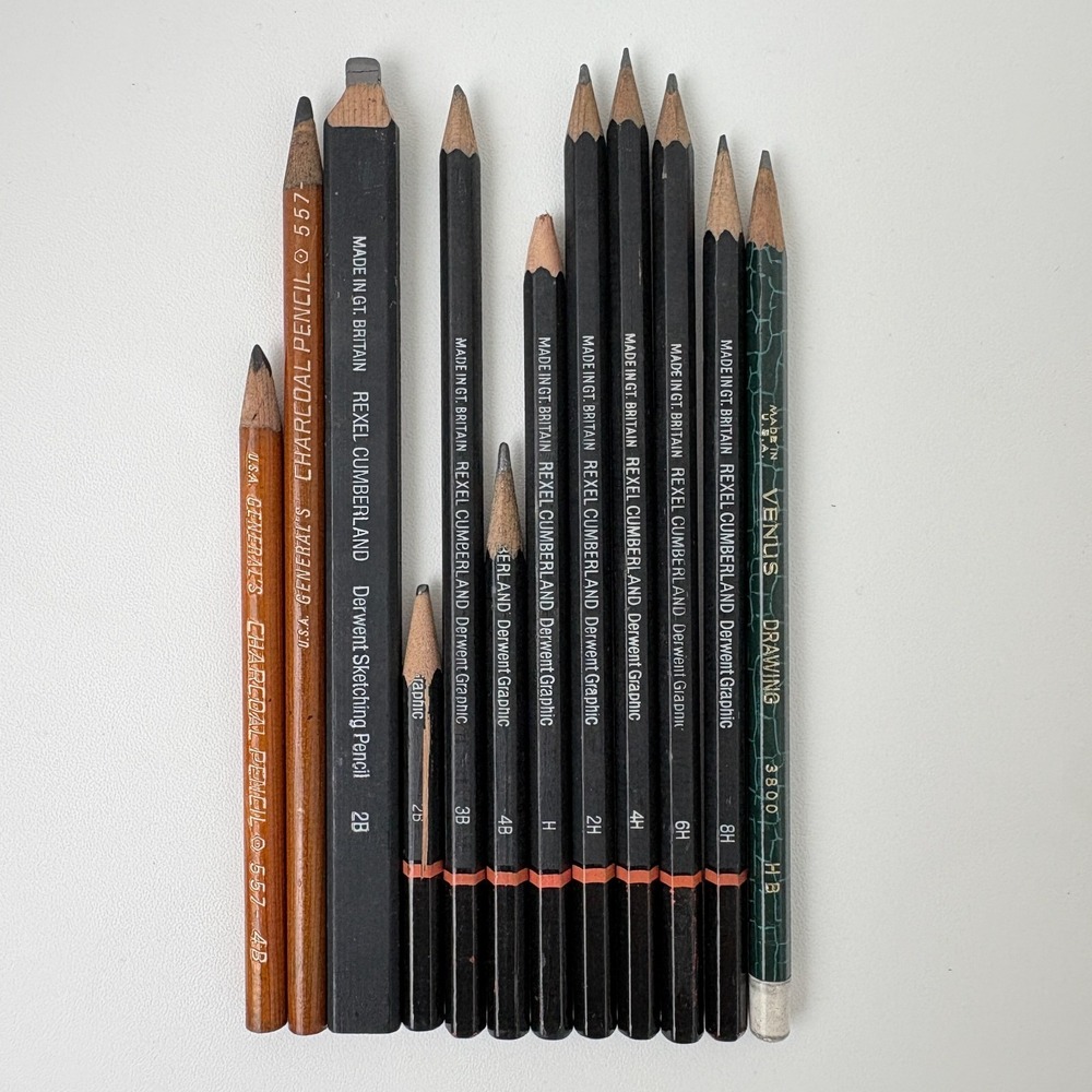 Rexel Cumberland Derwent Graphic Pencils Artist Drawing Sketching Set Variety